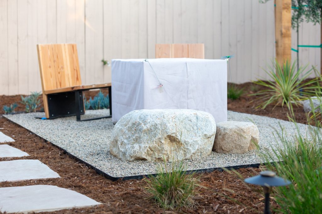outdoor firepit seating