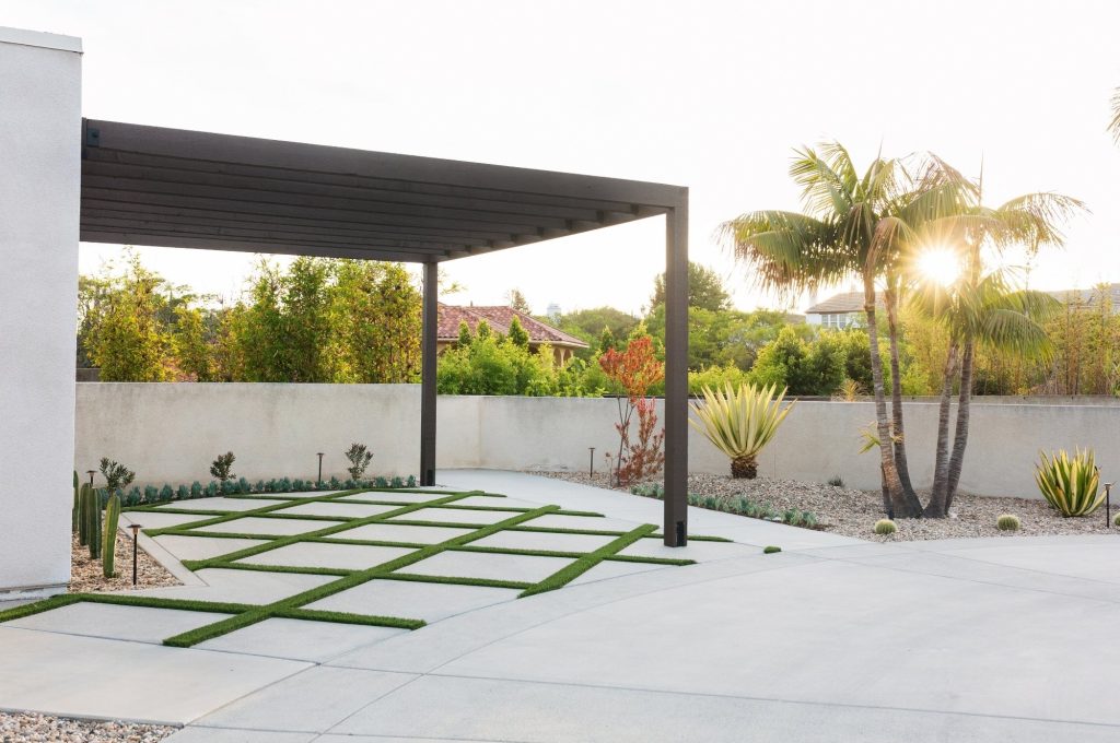 Modern Cedar wood carport