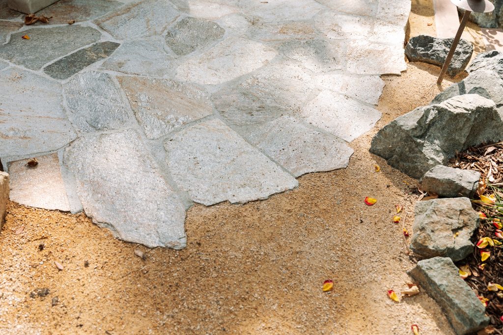 flagstone patio detail