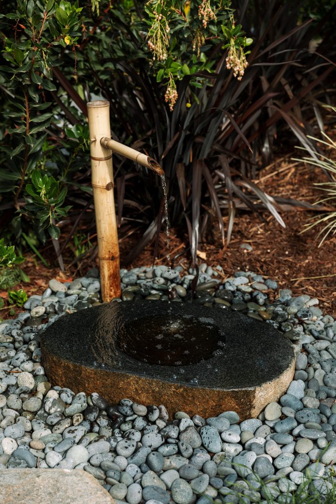 bamboo water spout water feature