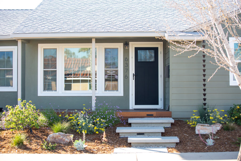 Modern Front Entry in a San Diego Landscape Design and Build